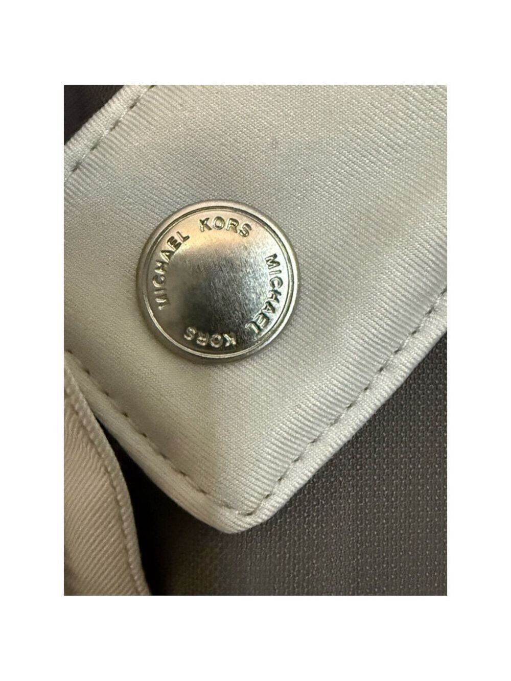 Men's Michael Kors Racer Jacket XL Gray Full Zip - Picture 4 of 5